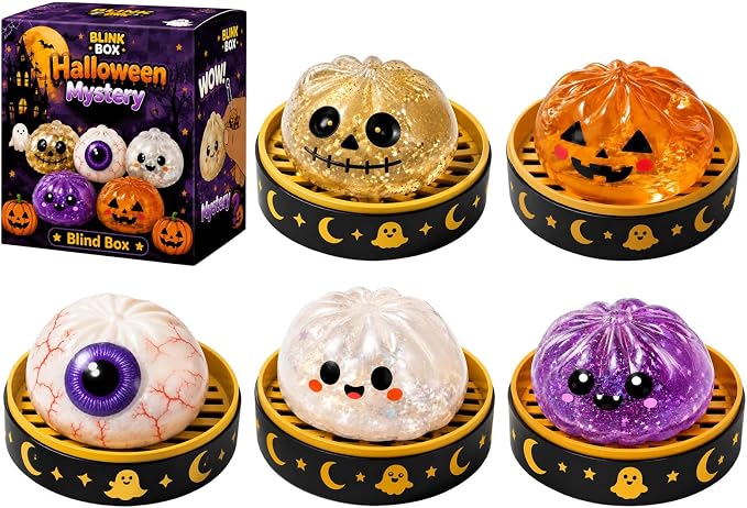 π Halloween Steamed Bun Squishy Mystery Box Toy