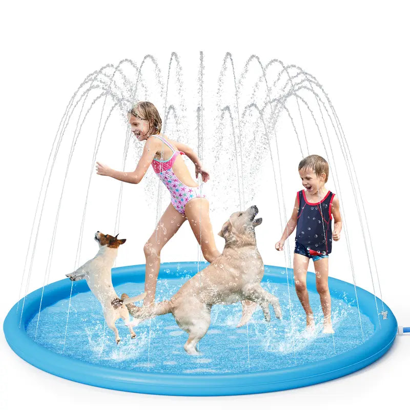 ๐ถ Splash Mat โ Anti-Slip Water Play for Dogs & Kids, Summer Fun ๐ฆ