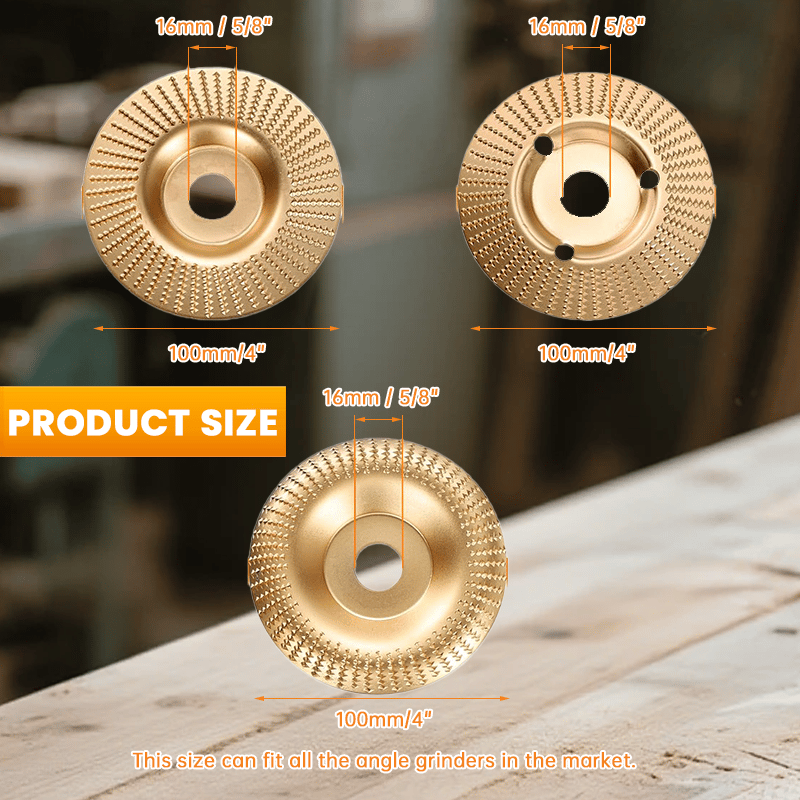 šHeavy-Duty Wood Carving DiscSet (3Pcs)