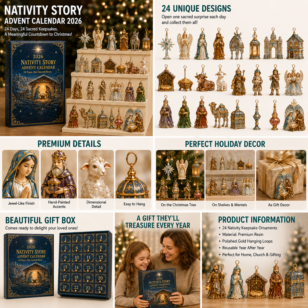 ๐ 2026 Nativity Story Advent Calendar โ 24 Days of Sacred Christmas Surprises