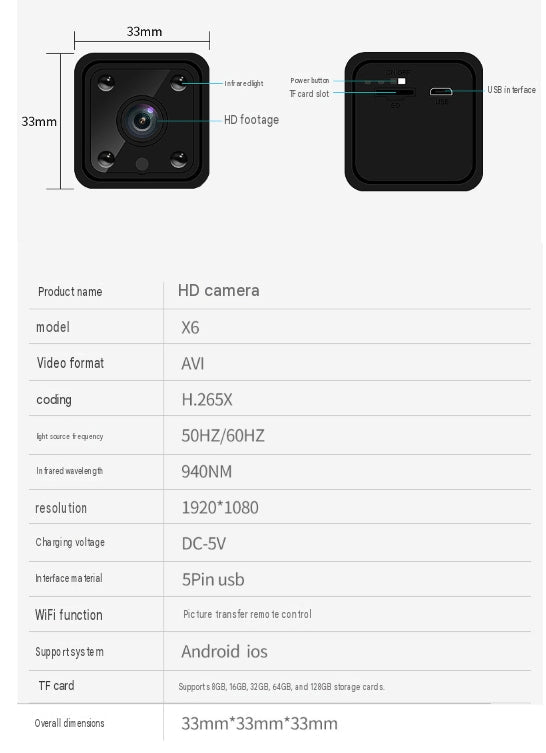 Smart WiFi Security Camera – HD, Night Vision, Motion Detection, Low Power