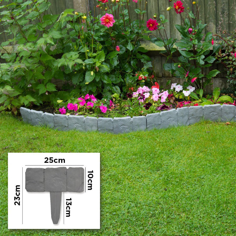 🔥50% OFF🔥Faux Stone Garden Edging Border – Natural Rock Look Landscape Edge