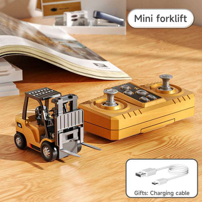 RC Construction Vehicle Toy Set with Excavator, Dump Truck, Forklift & Bulldozer