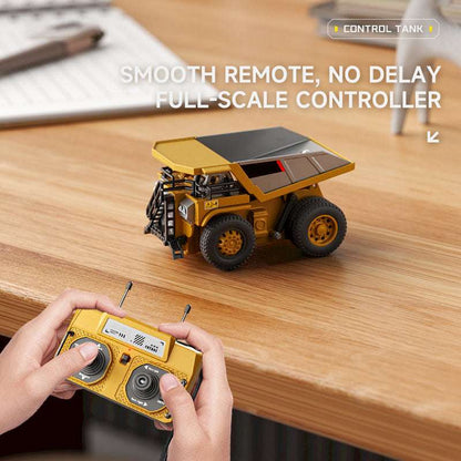RC Construction Vehicle Toy Set with Excavator, Dump Truck, Forklift & Bulldozer