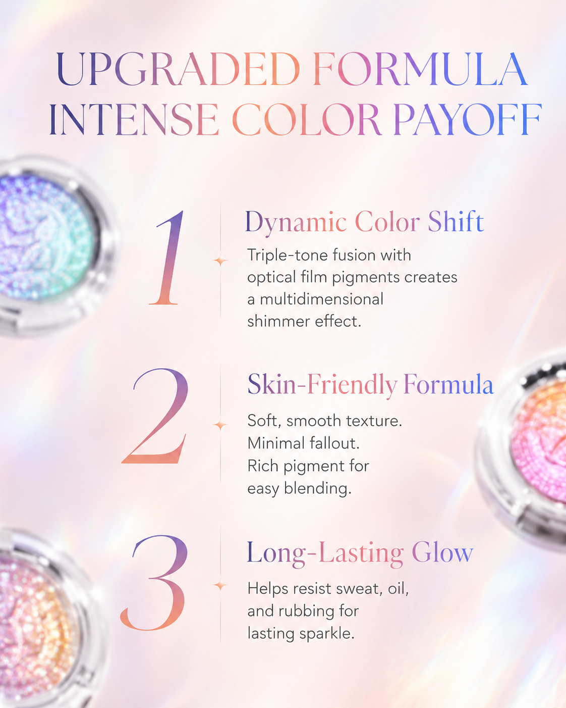 ✨ 2026 New Multichrome Baked Eyeshadow Highlighter | Color-Shifting Gradient Glow