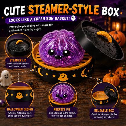 🎃 Halloween Steamed Bun Squishy Mystery Box Toy