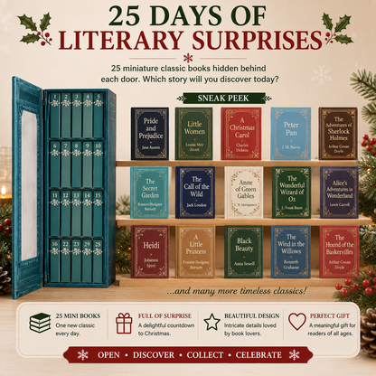 🎄 25-Day Mini Book Advent Calendar – ✨A Book Lover's Christmas Countdown