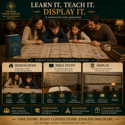 📜 SPECIAL OFFER | Synchronological History Chart – 6,000 Years of Biblical & World Events in One Fold-Out Timeline