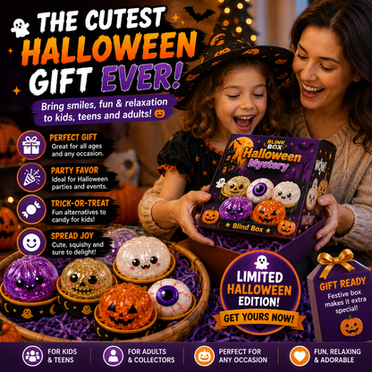 🎃 Halloween Steamed Bun Squishy Mystery Box Toy