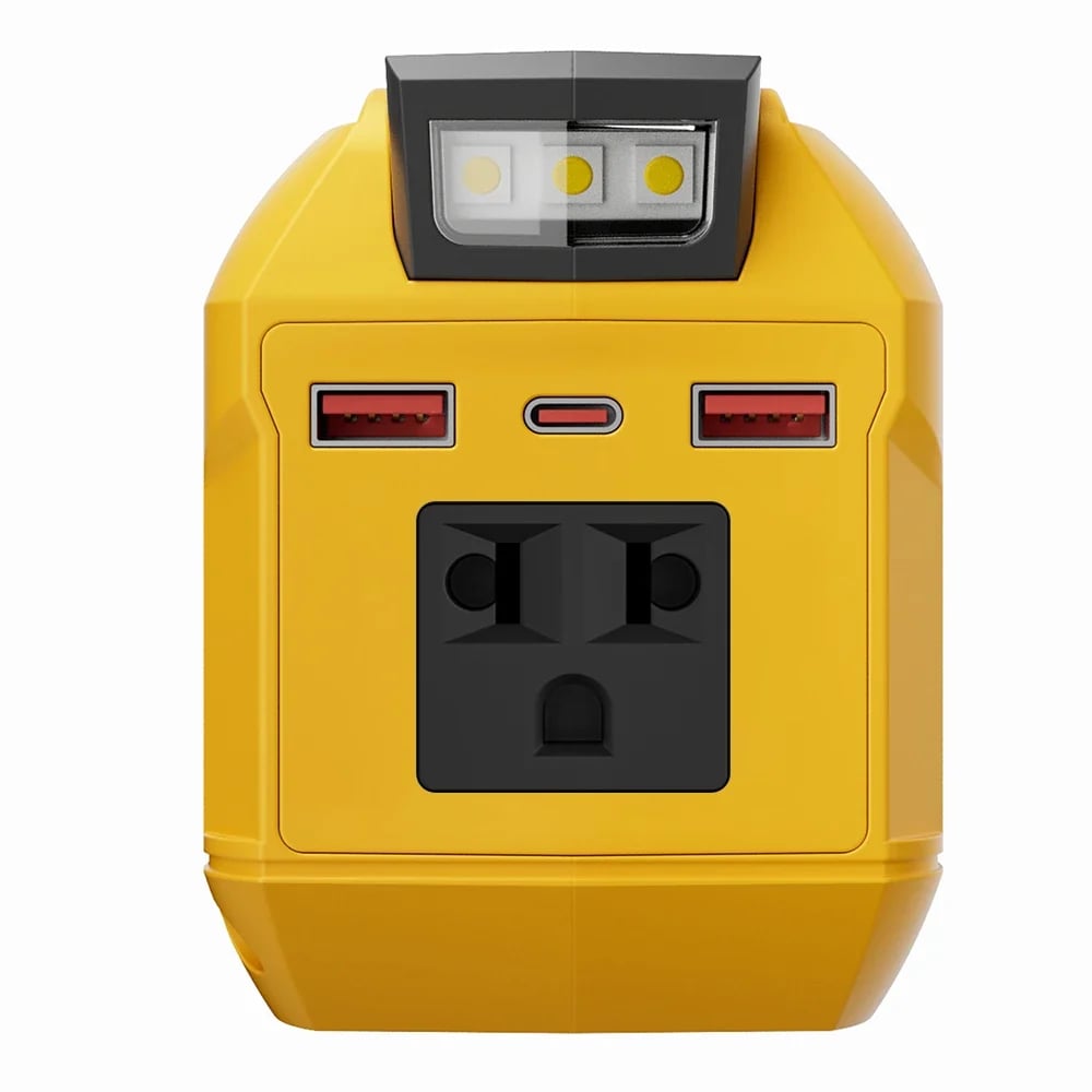 🎁Last Day 50% OFF🔋250W Portable Power Inverter – Turn 18V–21V Tool Batteries Into 220V AC Power
