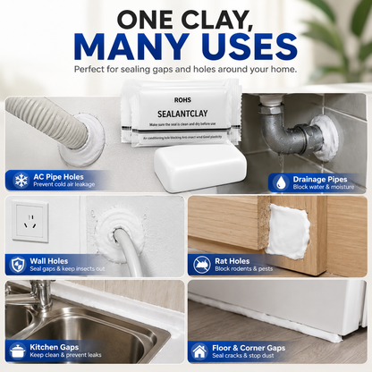 🧱 Sealant Clay – Waterproof, Anti-Insect, Wall Hole Filler, Easy to Apply