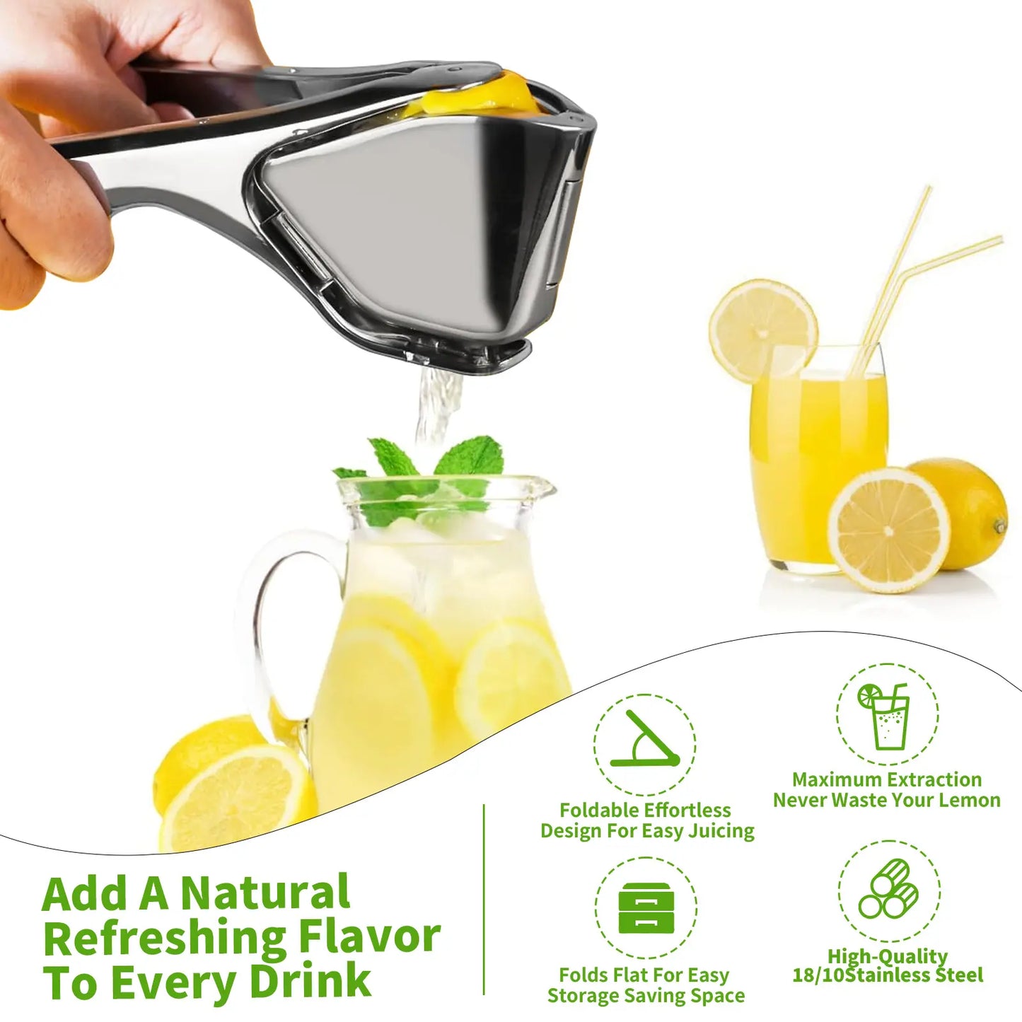 【AREL】Stainless Steel Citrus Squeezer for Fresh Juice