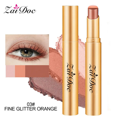 🎨 3-Color Eyeshadow Stick – Creamy, Blendable, Long-Lasting, On-the-Go
