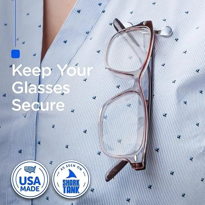 Magnetic Glasses Holder - Premium Strength, USA Made, Lifetime Guarantee