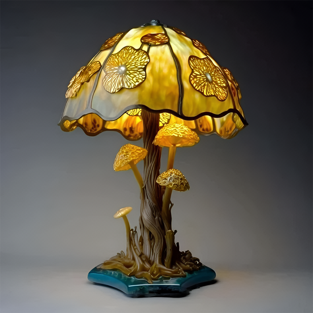 🏆 2026 Best Seller 🍄 Tiffany-Style Mushroom Lamp ✨ Transform Any Space with Magical Glow