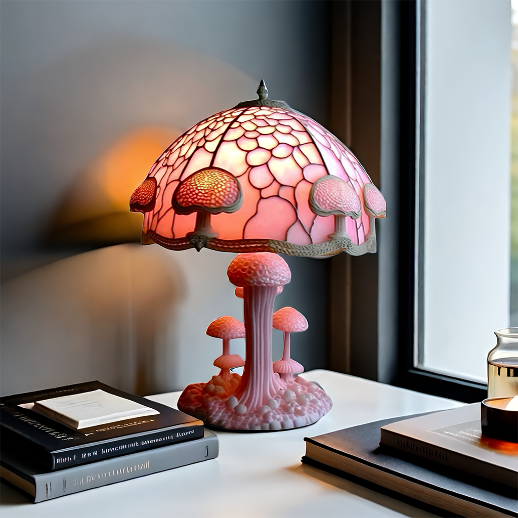 🏆 2026 Best Seller 🍄 Tiffany-Style Mushroom Lamp ✨ Transform Any Space with Magical Glow