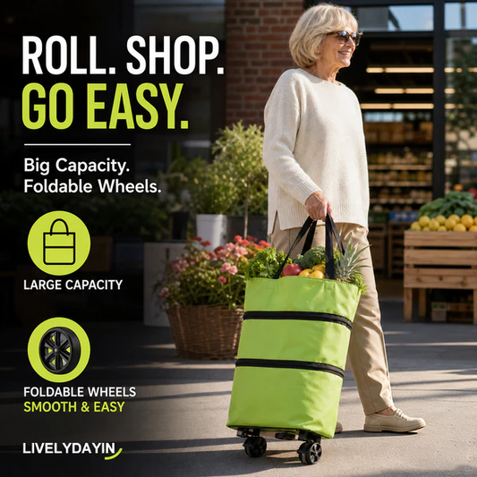 ⚡LAST DAY-50% OFF🔥 2 in 1 Foldable Shopping Cart