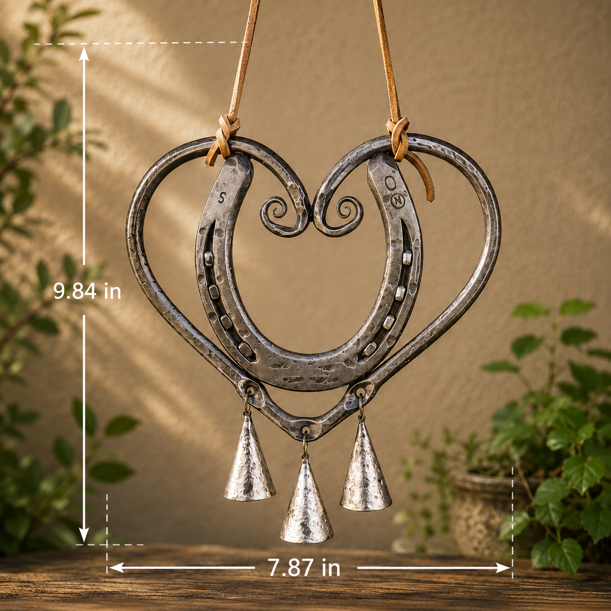 💥LAST DAY 49% OFF🔥The Horseshoe Heart Wind Chime