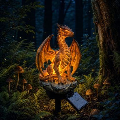 🐉✨Dragon Legacy Golden Ember Edition Solar Garden Light