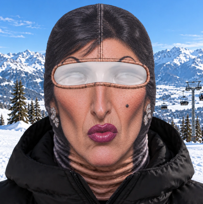 ⛷️ Funny Ski Mask – Born for the Slopes Winter Face Cover