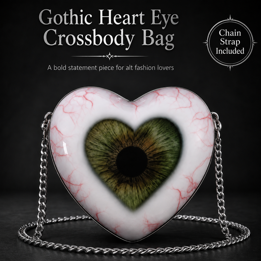 🔥Gothic Heart Eye Statement Crossbody Bag
