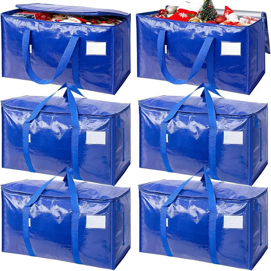 Extra-Large, Heavy-Duty Moving Bags—Waterproof storage bags with handles and zippers, foldable, ideal for college dorms and home storage.