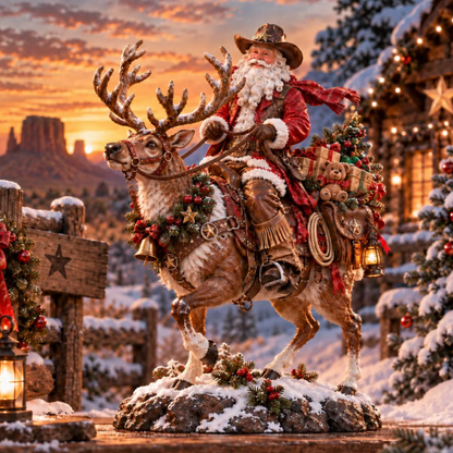 🔥 Last Day 50% OFF – 🤠 Cowboy Santa Rides Into Christmas 🎅✨
