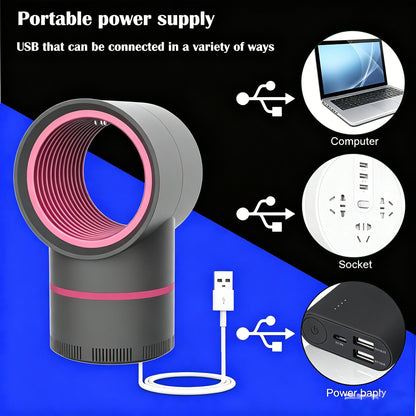 🔇LED Mosquito Killer – Quiet UV Light Bug Trap for Home