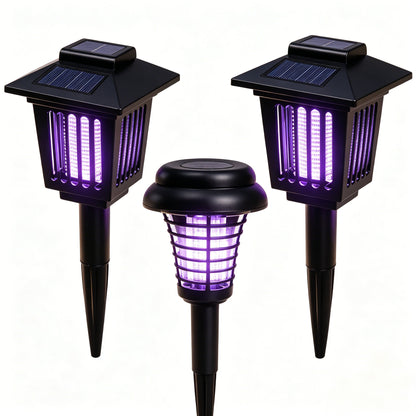 ☀️ 2-in-1 Solar Bug Zapper – UV Mosquito Killer + Soft Pathway Light, Auto Dusk-to-Dawn, IP65