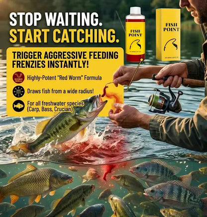 🎣 Fish Attractant – Red Worm Formula, More Bites, Less Waiting