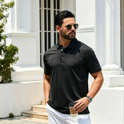 👕 Men's Quick-Dry Performance Polo Shirt | Moisture-Wicking & UPF30+