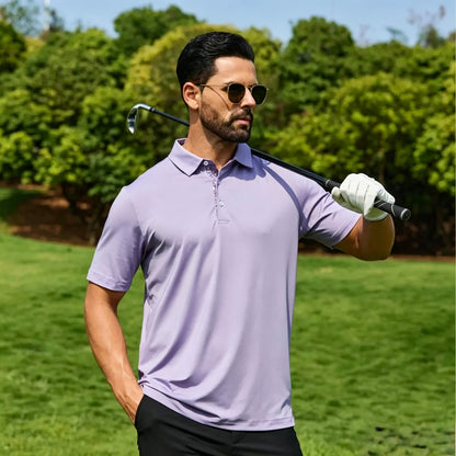 👕 Men's Quick-Dry Performance Polo Shirt | Moisture-Wicking & UPF30+