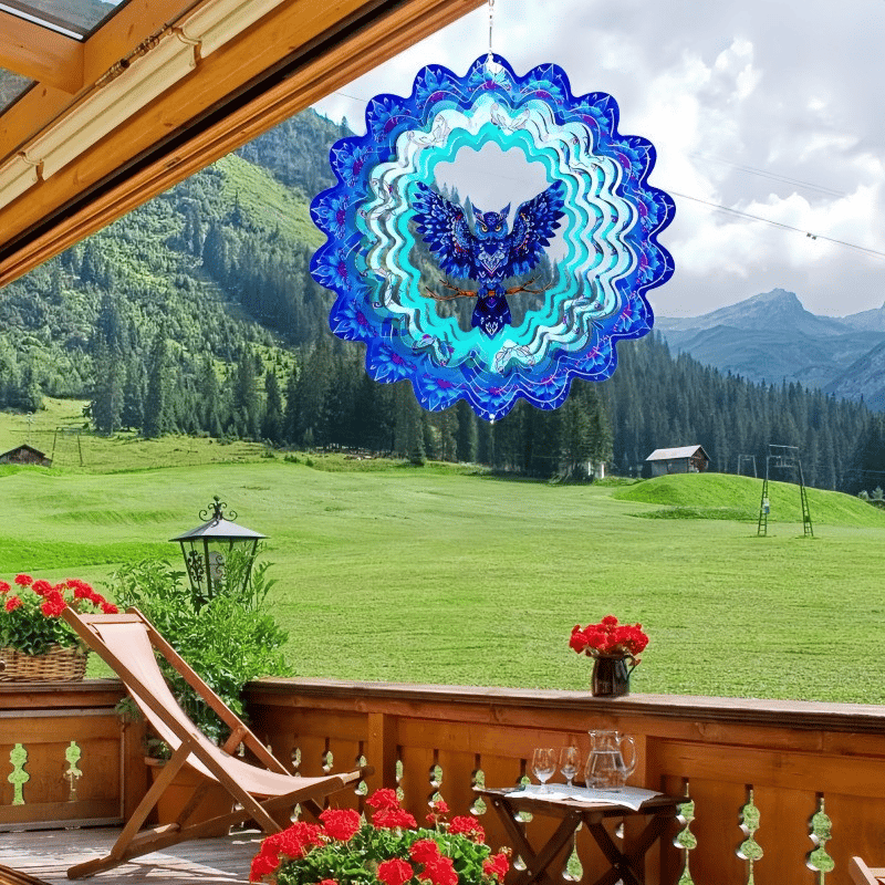 🏠Lucky Mandala Windmill – 3D Kinetic Art, Indoor/Outdoor, Stainless Steel