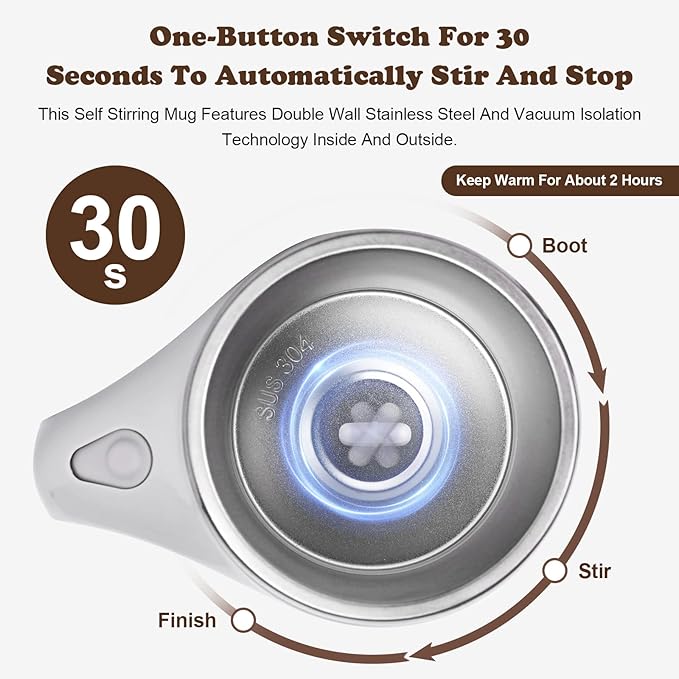 ⚡Automatic Magnetic Stirring Coffee Mug