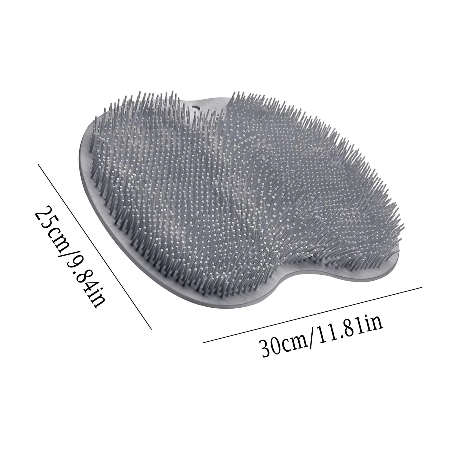 Exfoliating Silicone Shower Scrubber for Feet & Back