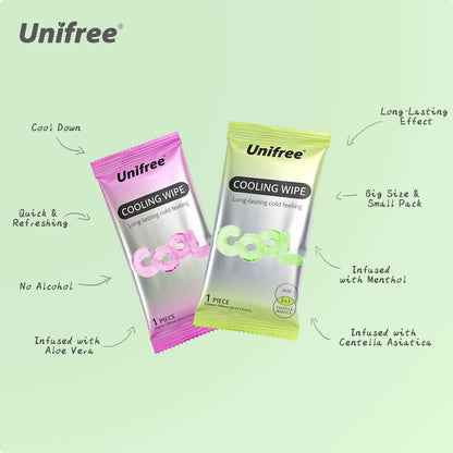 Unifree Cooling Towels & XL Menthol Cooling Wipes, Instant & Long Lasting Cooling Relief for Hot Weather & Summer Heat, Outdoor, Long Drives, Game day & Beach