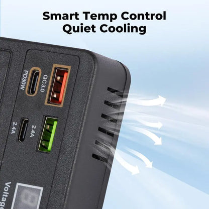 ⚡ Portable Car Power Inverter – Turn Your Vehicle Into a Mobile Power Station | QC3.0 Fast Charging & USB Power Supply