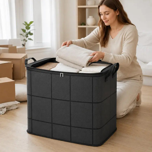 ⚡Storage Bag – Extra Large Moving & Closet Organizer for Bedding, Clothes & Blankets
