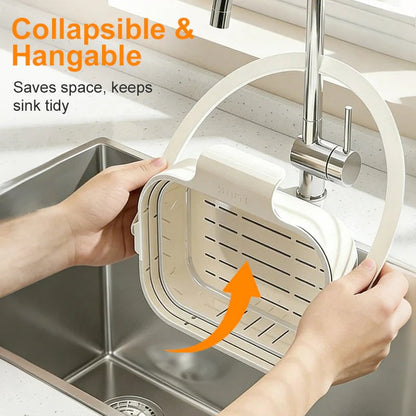 🥦50% OFF!🍅Collapsible Faucet-Hanging Sink Strainer Basket