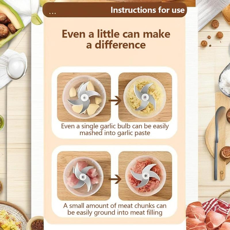 🧄Portable Mini Food Chopper