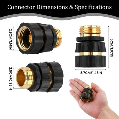 🔥2026 Universal Quick Connect Pro Garden Hose Fittings – Heavy-Duty Reusable Premium Rust-Proof Hose Coupler Set 🛠️