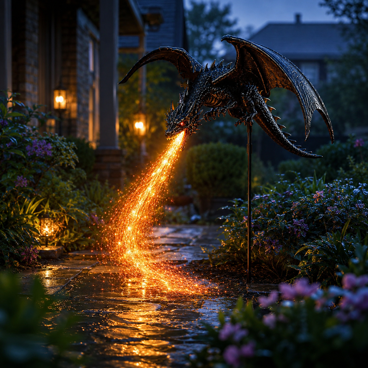 ☀️🐉Solar Dragon Fire Garden Light