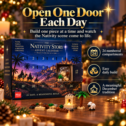 🎄 Nativity Building Advent Calendar | 24 Daily Builds to Create a Complete Christmas Scene 🧱