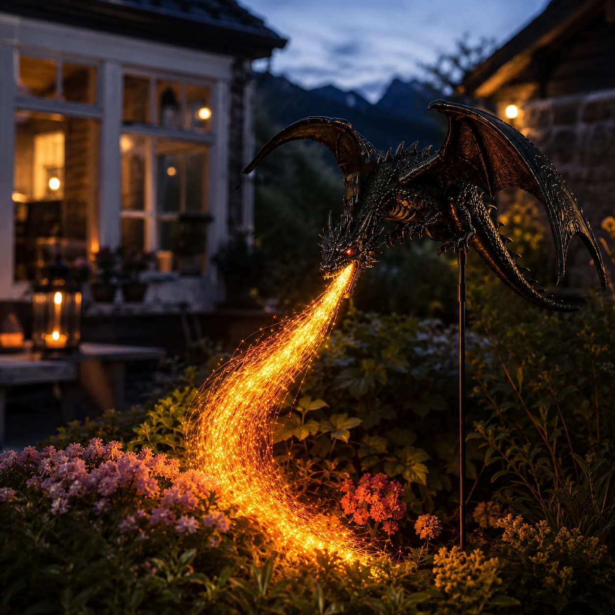 ☀️🐉Solar Dragon Fire Garden Light