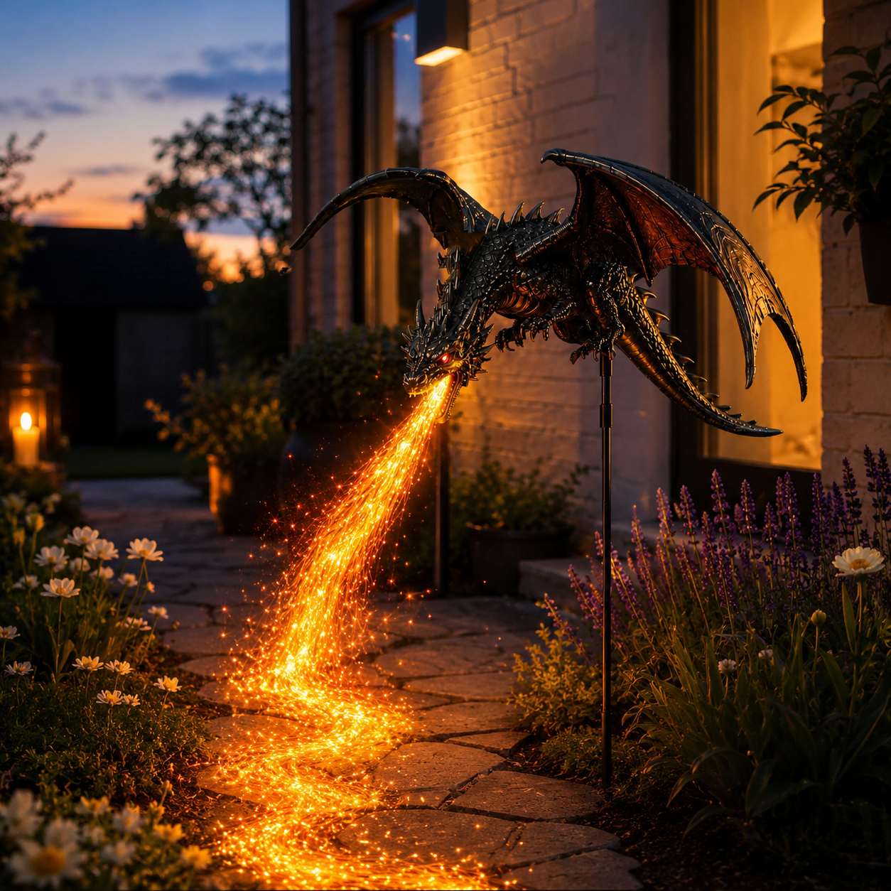 ☀️🐉Solar Dragon Fire Garden Light