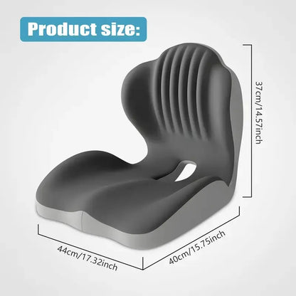 🔥Memory Foam Seat Cushion – Lumbar Support, Back Pain Relief, Pressure Reduction