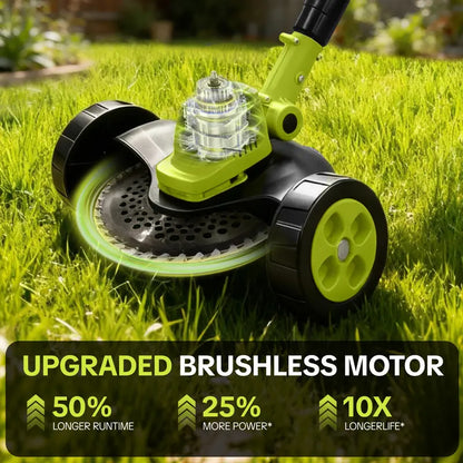 🌿21V 3-in-1 Cordless String Trimmer, Edger & Mini Mower – 2 Batteries Included