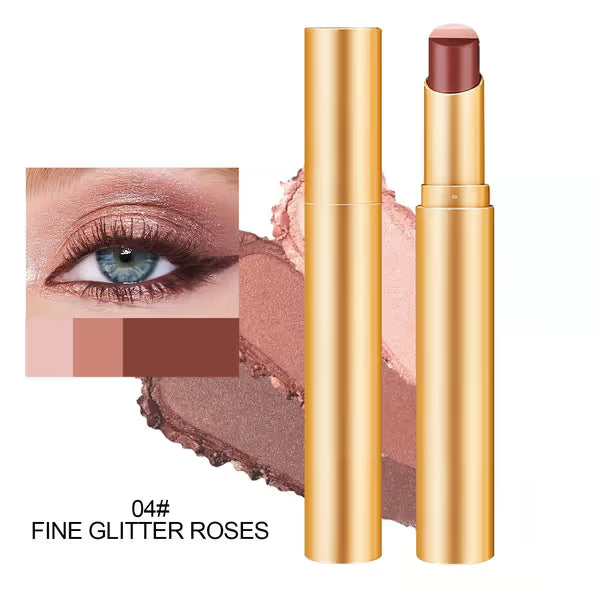 3-Color Eyeshadow Stick – Creamy, Blendable, Long-Lasting, On-the-Go