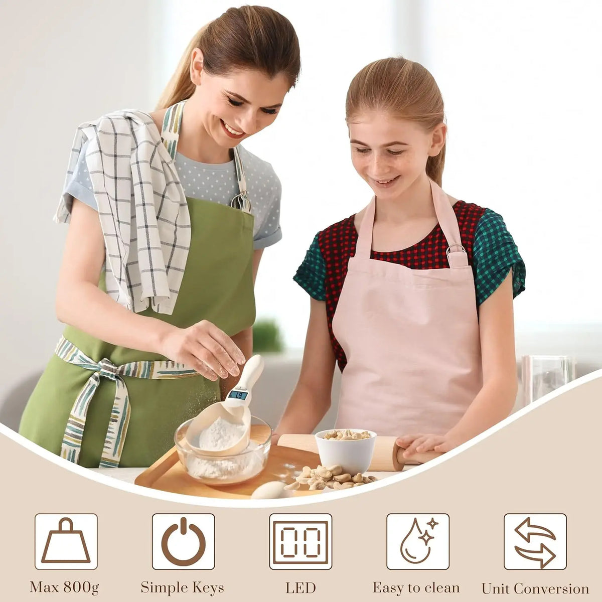 🥄 Digital Measuring Scoop Scale | Scoop, Weigh & Pour
