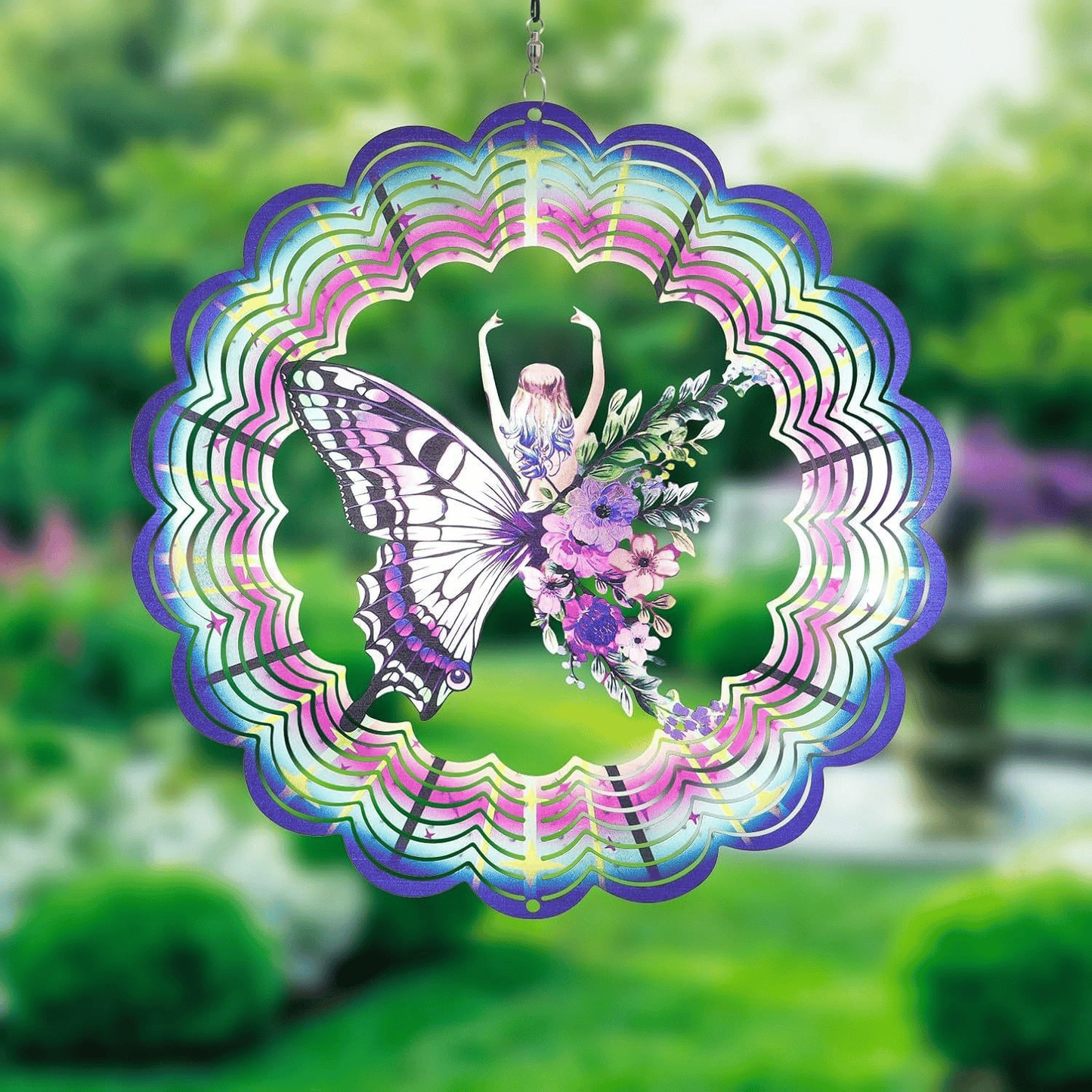 🏠Lucky Mandala Windmill – 3D Kinetic Art, Indoor/Outdoor, Stainless Steel